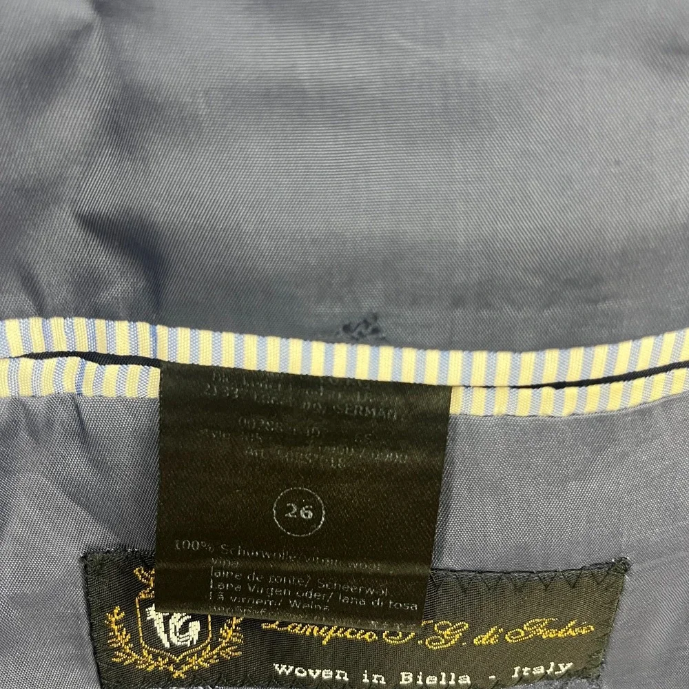 Roy Robson IT 26 US 42S Blazer Wool (Lanificio‎ TG Di Fabio Mill)  Sport Coat